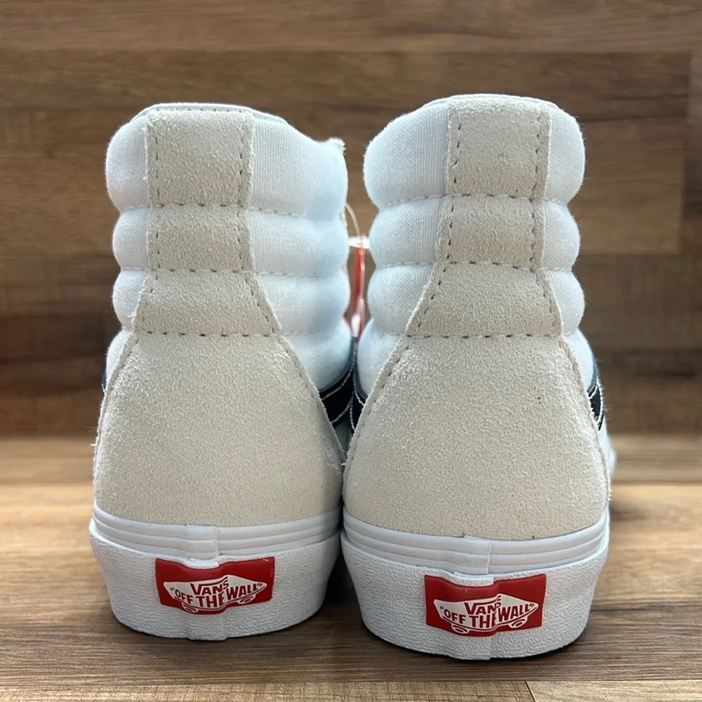VANS SK8White High-Top Sneakers with Black Stripe